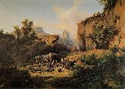 Andras Marko Landscape with Charcoal Burners France oil painting artist